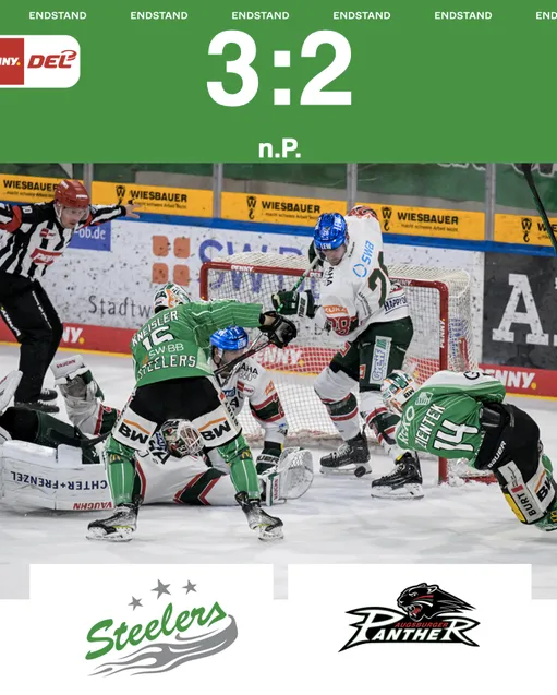 Heimsieg – Steelers gewinnen mit 3:2 nach Penaltyschießen gegen Augsburg