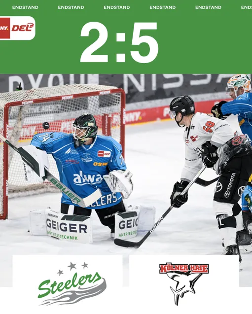 Keine Punkte gegen Köln – Steelers verlieren mit 2:5