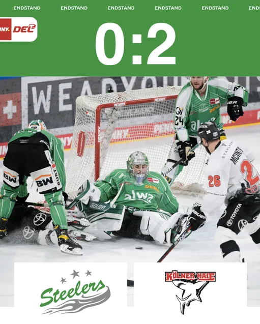 Steelers unterliegen den Kölner Haien mit 0:2