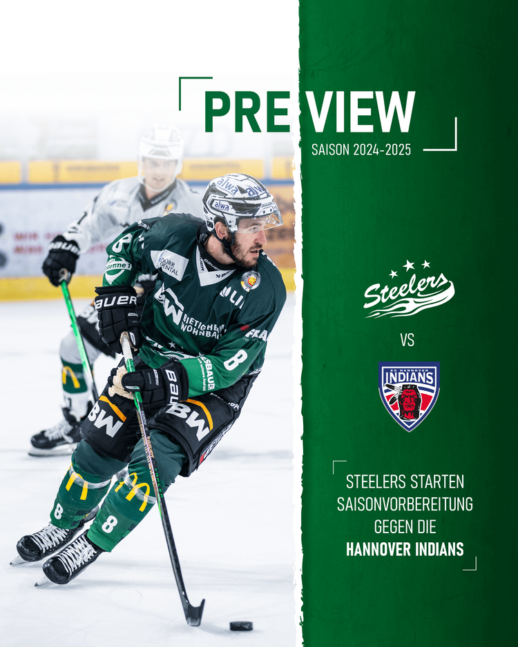 Endlich wieder Eiszeit – die Steelers empfangen die Indians