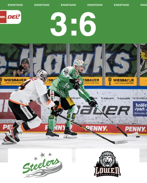 Keine Punkte an Weihnachten – Steelers unterliegen Frankfurt mit 3:6