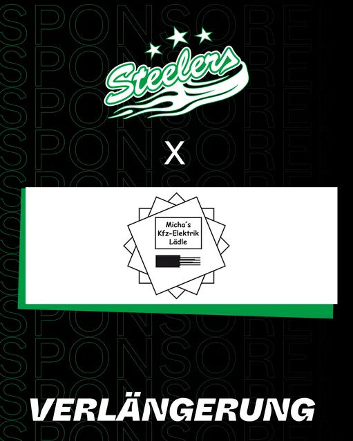 Micha`s Kfz-Elektrik Lädle verlängert mit den Steelers