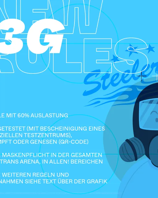 Erhöhung der Zuschauerkapazität auf 60% - es gilt 3G