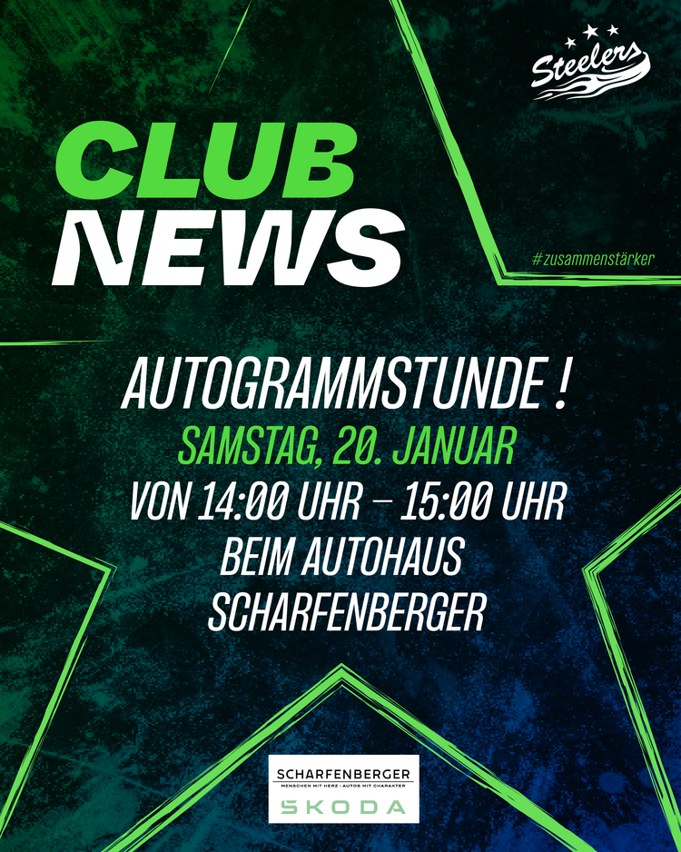 Autogrammstunde bei unserem Partner Autohaus Scharfenberger