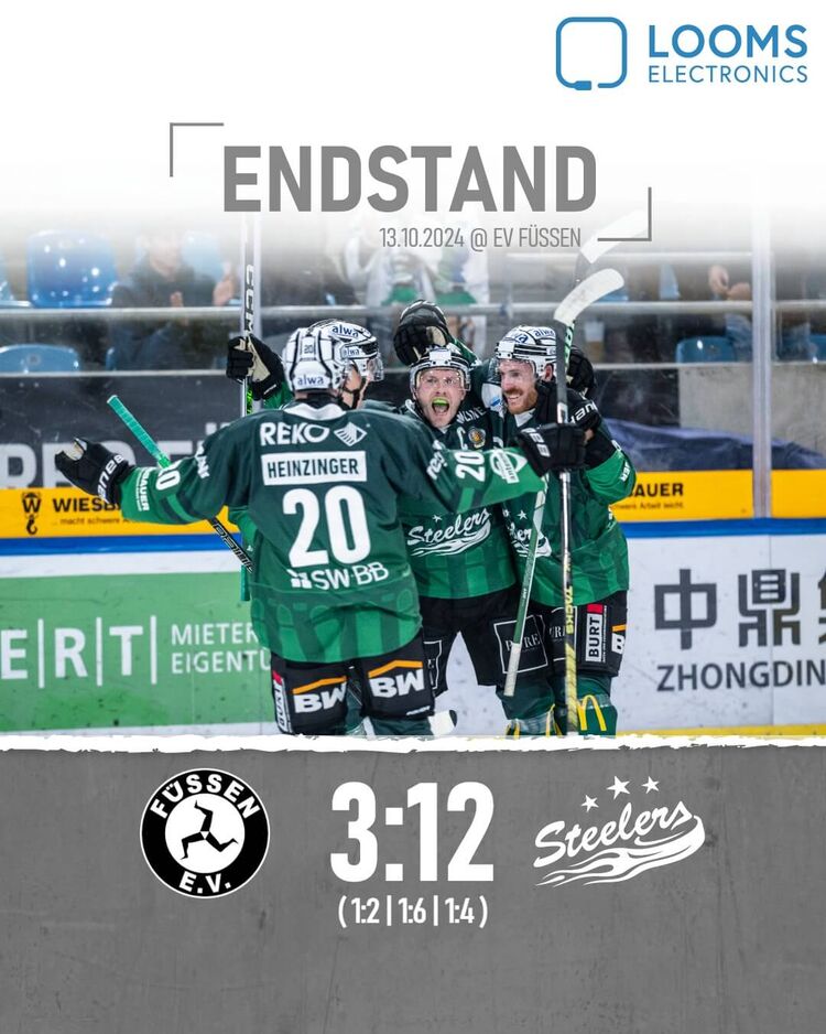 Steelers siegen zweistellig in Füssen