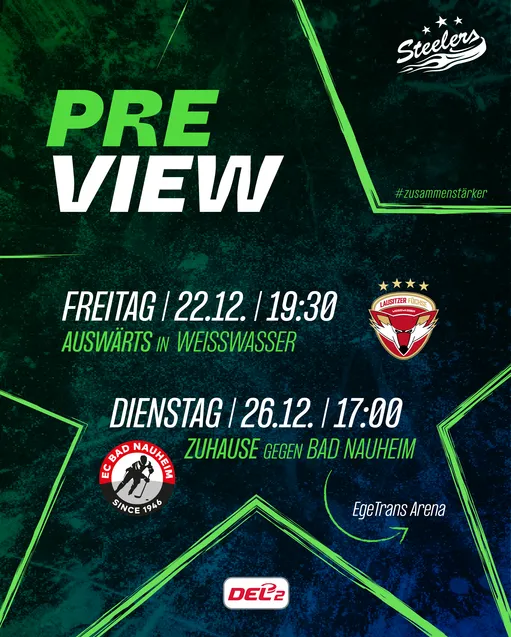 Steelers treffen auf Füchse und Rote Teufel
