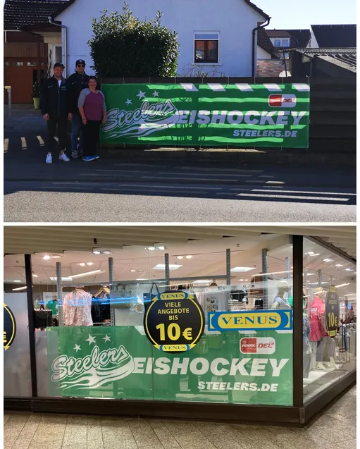 Weitere Banner angebracht