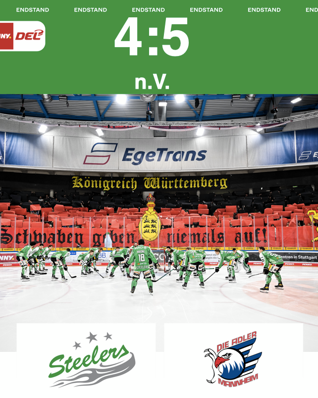 Starker Auftritt der Steelers gegen Mannheim wird mit einem Punkt belohnt