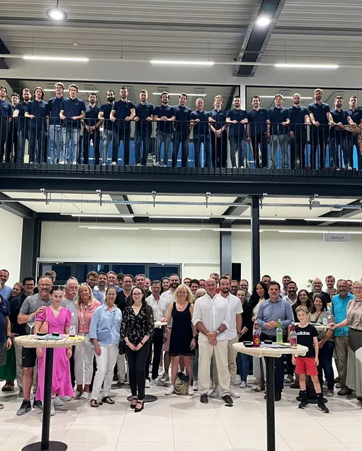 Super Stimmung bei der Teampräsentation