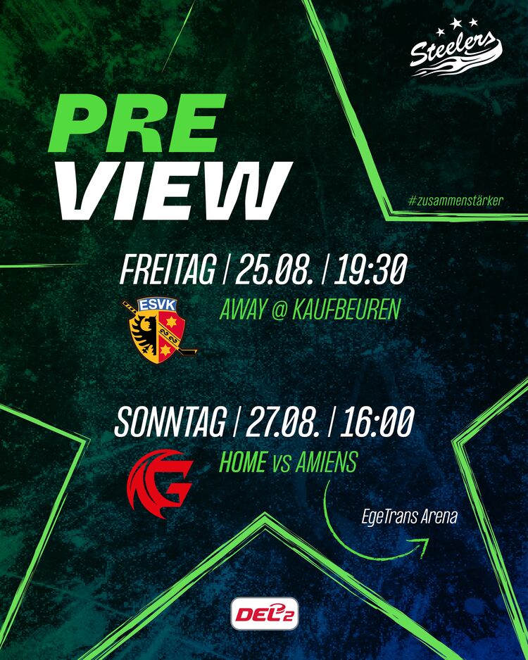 Testspielwochenende für die Steelers steht an