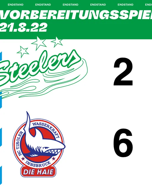 Steelers verlieren in Innsbruck mit 2:6