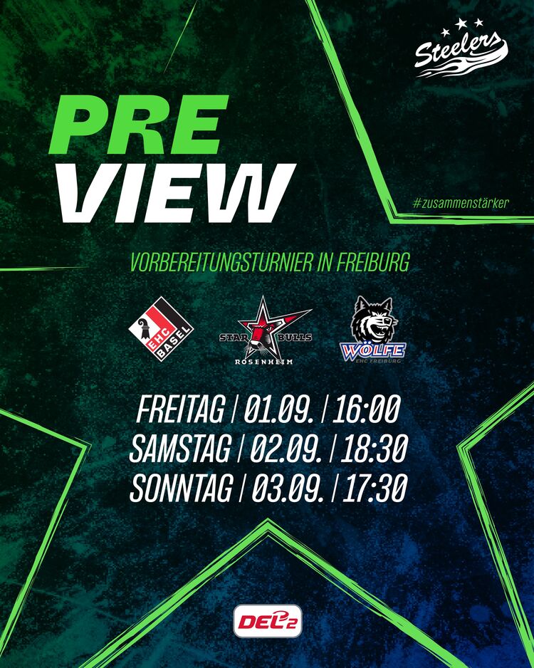 Steelers starten beim Turnier in Freiburg