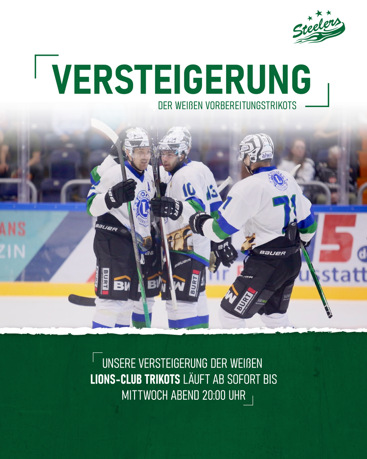 Versteigerung der weißen Pre-Season Trikots startet