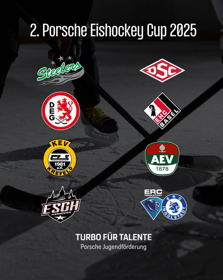 2. Internationaler Porsche Eishockey Cup am 12. & 13. April 2025
