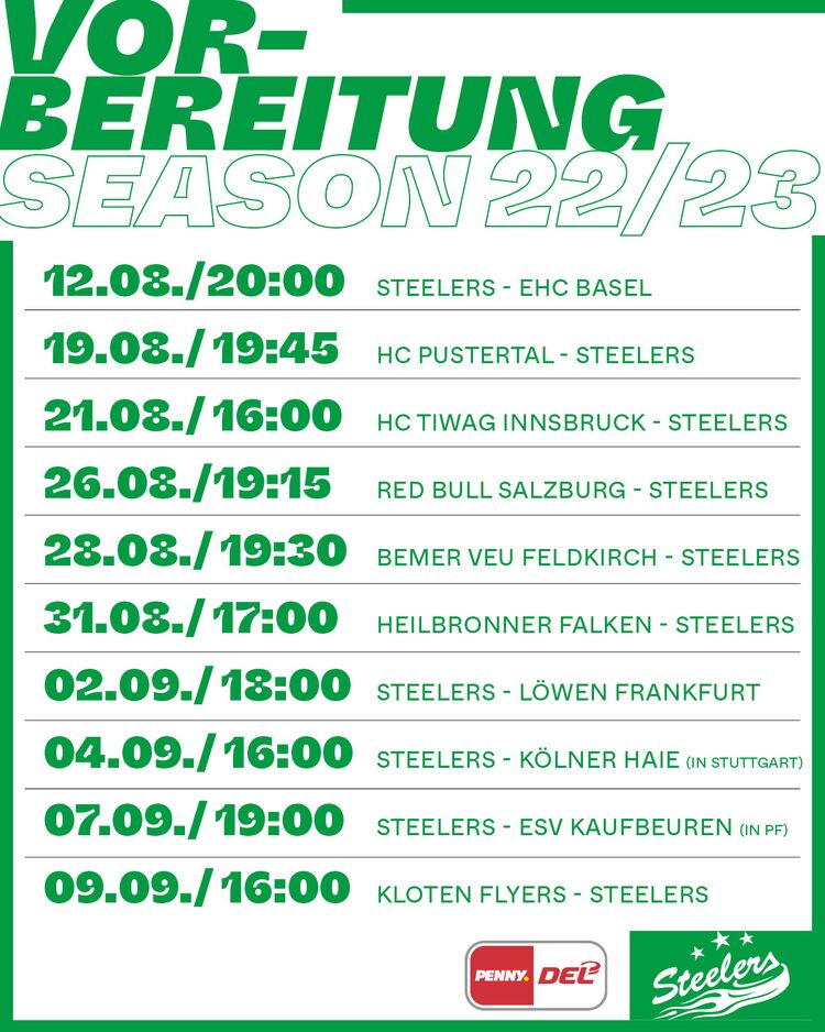 Vorbereitungsplan steht – die Steelers präsentieren sich in der Region