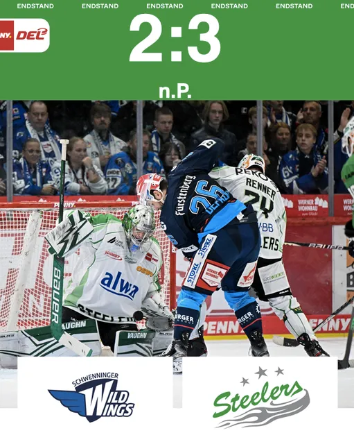 Cody Brenner sichert den Steelers den Derbysieg – 3:2-Erfolg nach Penaltys in Schwenningen