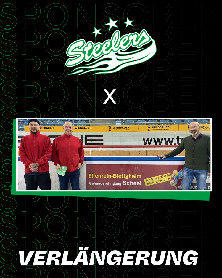 Elfenrein bleibt auch für die Saison 2023/24 Partner der Steelers