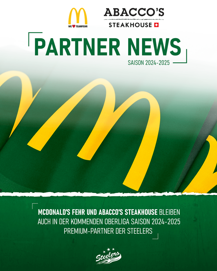 McDonald’s Fehr und ABACCO'S STEAKHOUSE bleiben Premium-Partner der Steelers