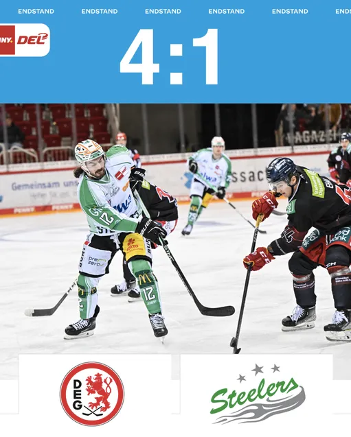 Nichts zu holen in Düsseldorf – Steelers verlieren mit 1:4