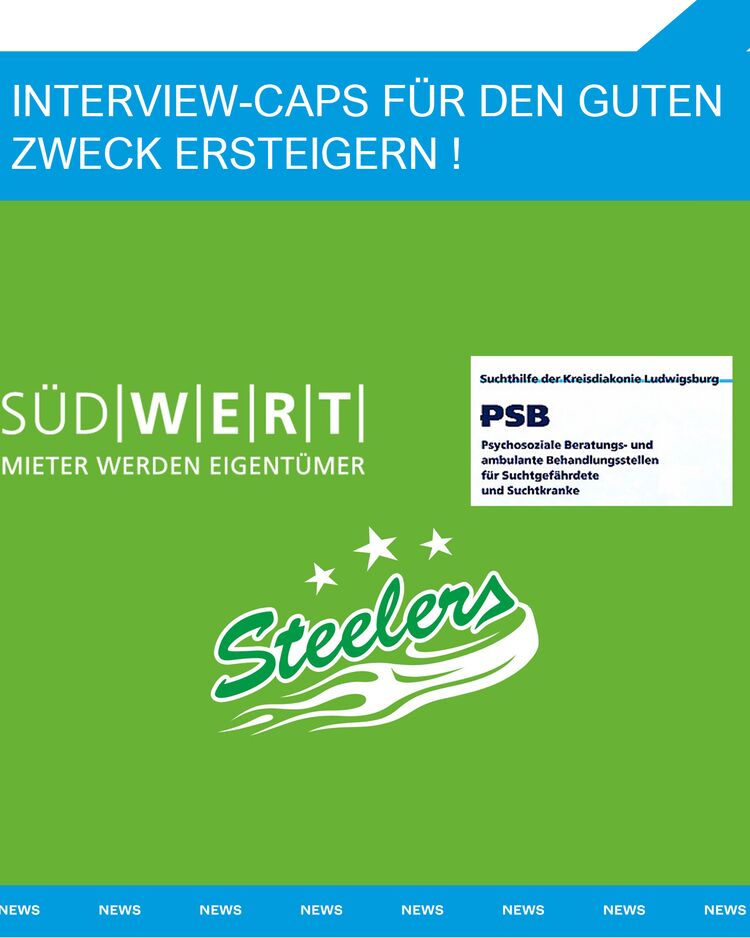 Interview-Caps für den guten Zweck ersteigern