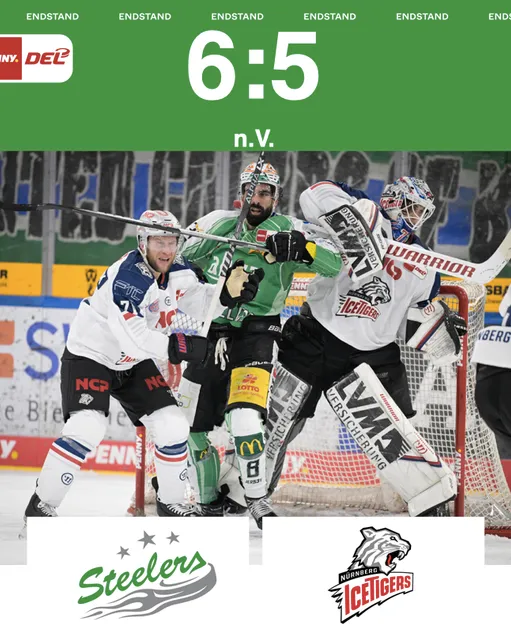 Comeback-Sieg im letzten Heimspiel 2022 – Steelers gewinnen mit 6:5 n.V. gegen Nürnberg