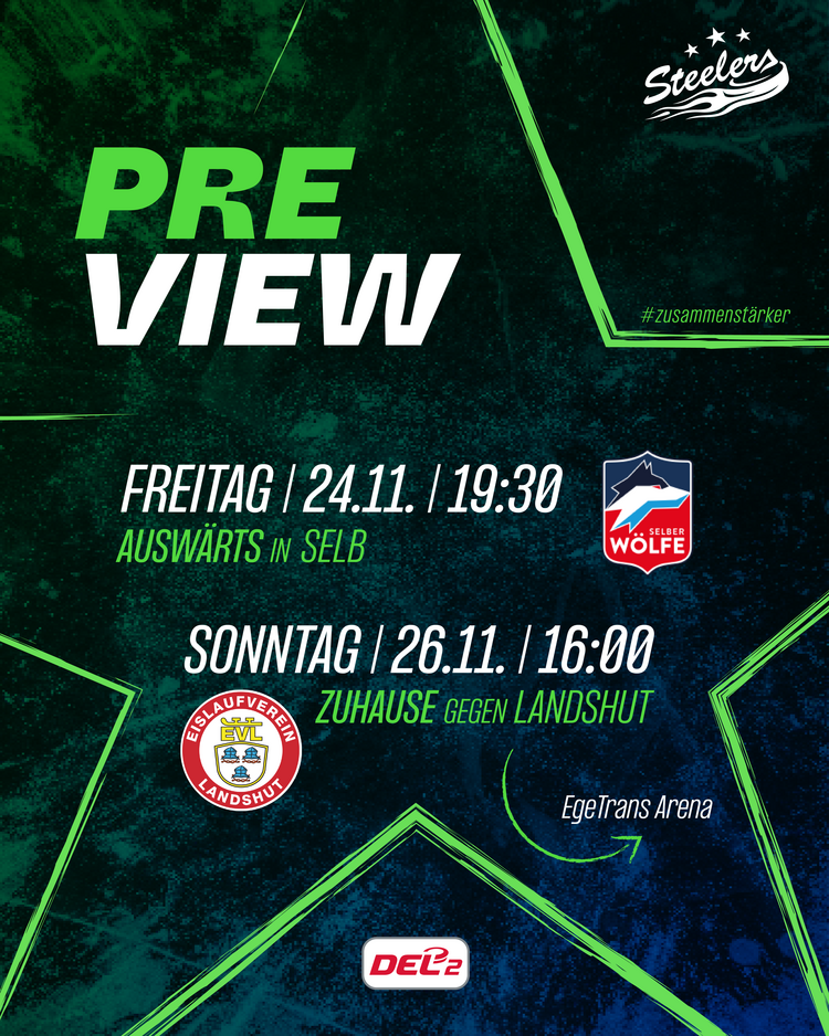Am Freitag geht es nach Selb – am Sonntag kommt der EV Landshut ins Ellental