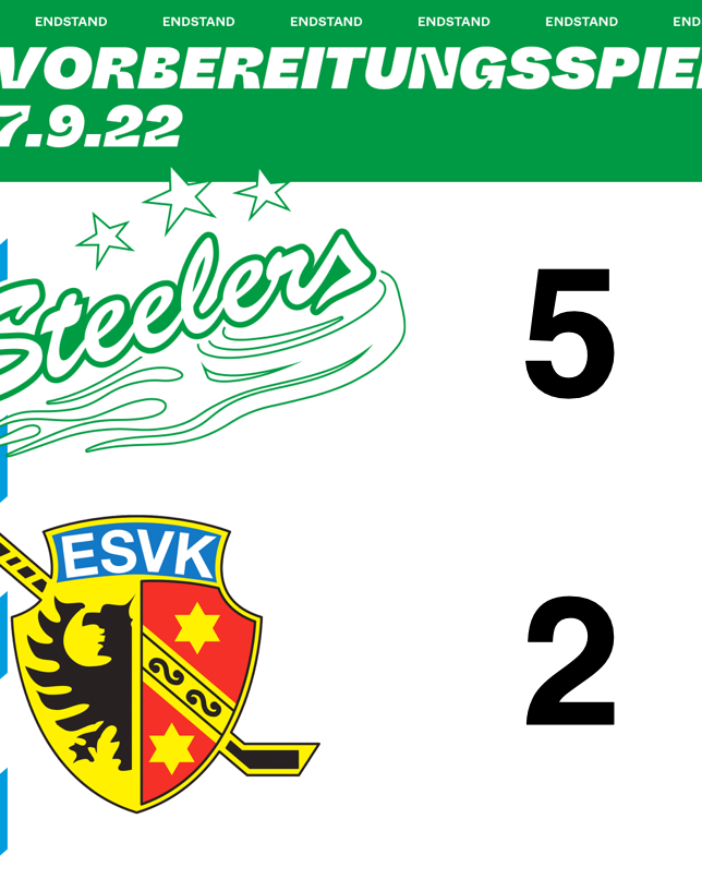 Sieg in Pforzheim – die Steelers gewinnen mit 5:2 gegen Kaufbeuren