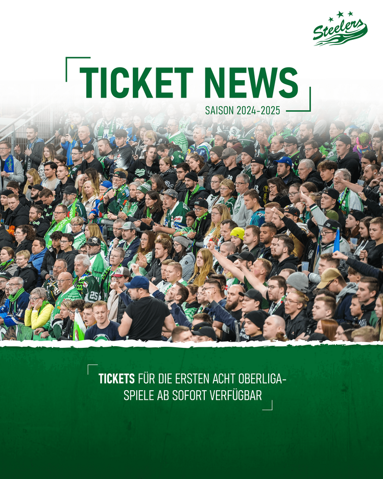 Steelers starten Vorverkauf für die ersten 8 Heimspiele
